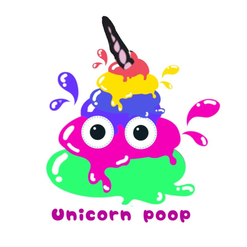 Licorne Caca, caca, licorne, coloré