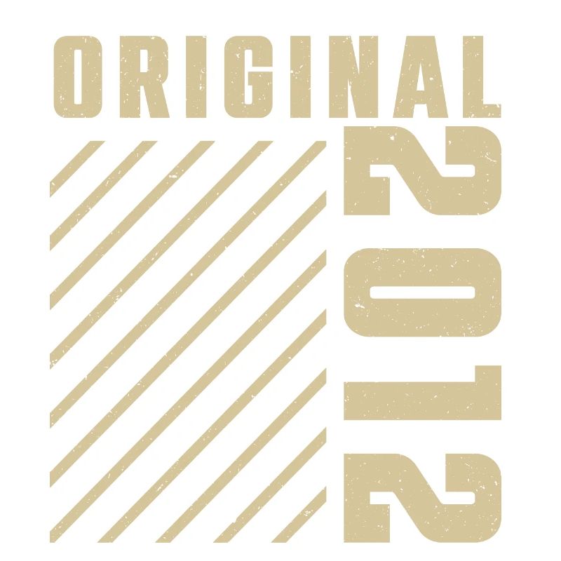 Original 2012 Authentic 2012 Vintage Bursdag