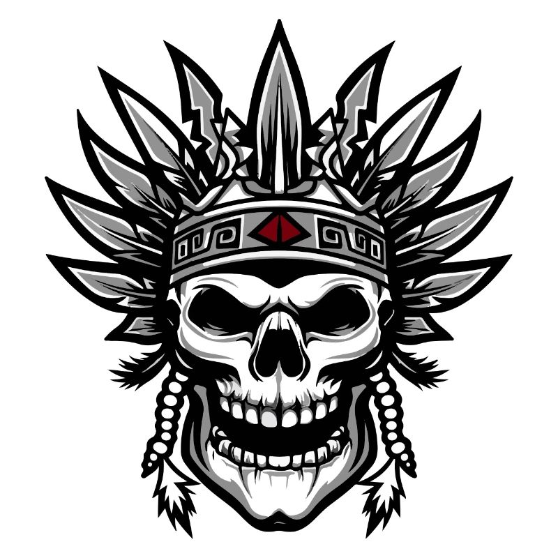 Chief Apache Skull Indian