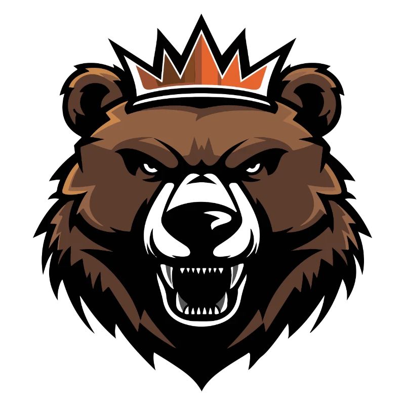 Bär Kopf Krone