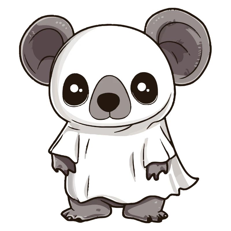 Koala Halloween Comic Geist