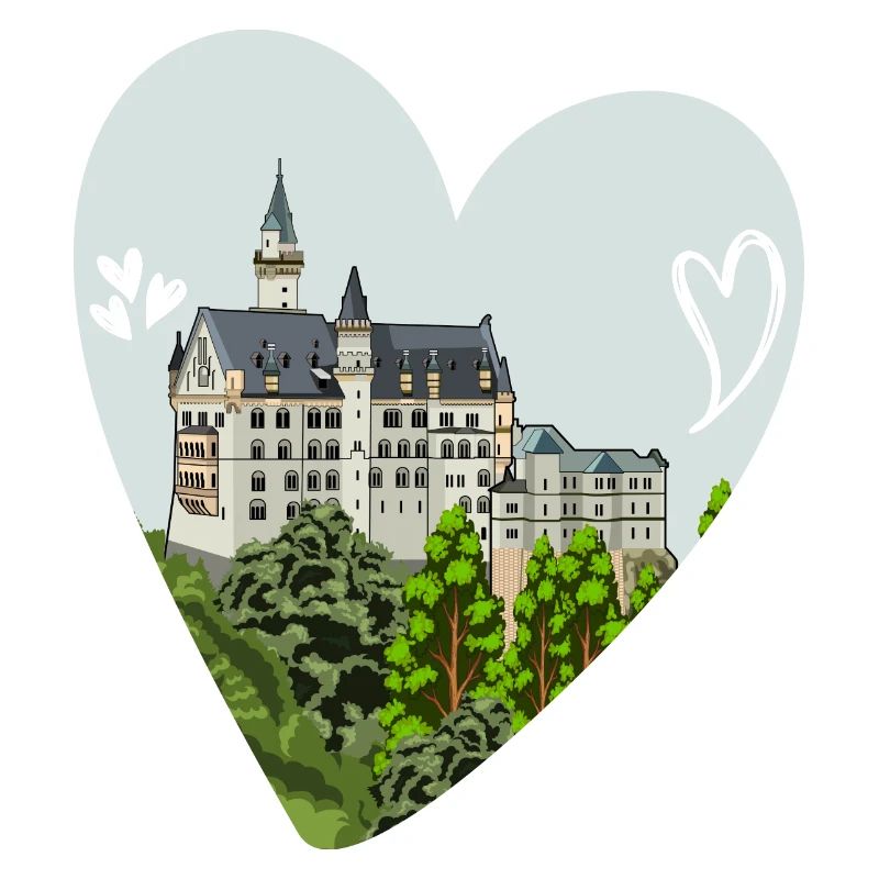 Neuschwanstein Castle // Illustration