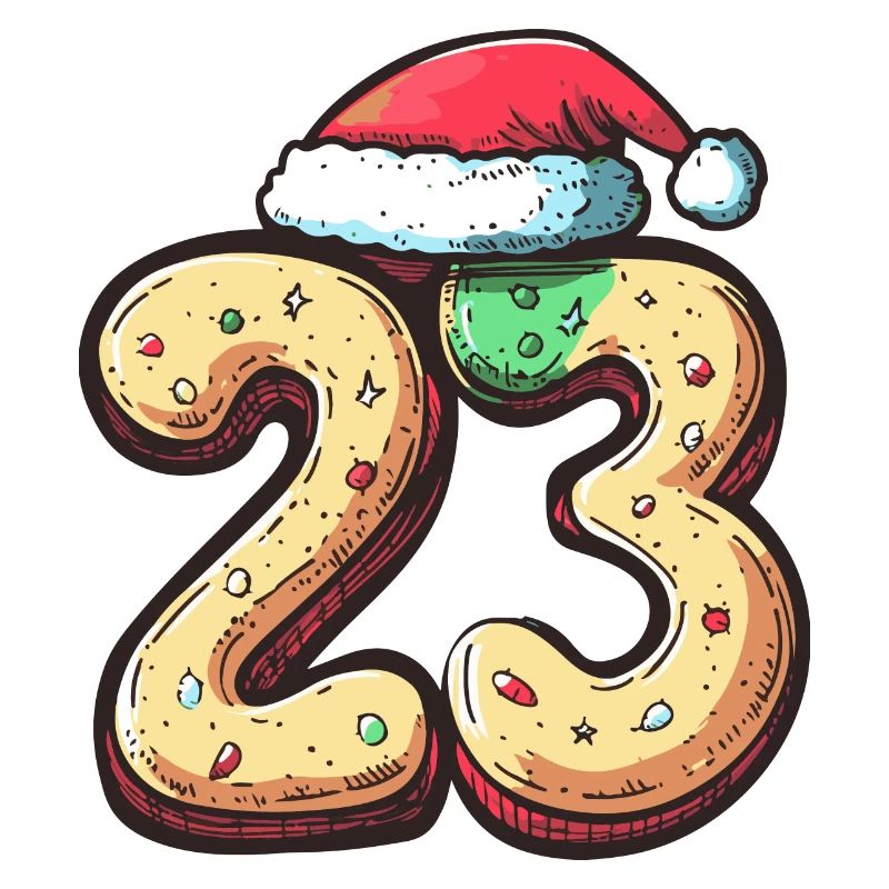 Biscuit de Noël à 23 chiffres
