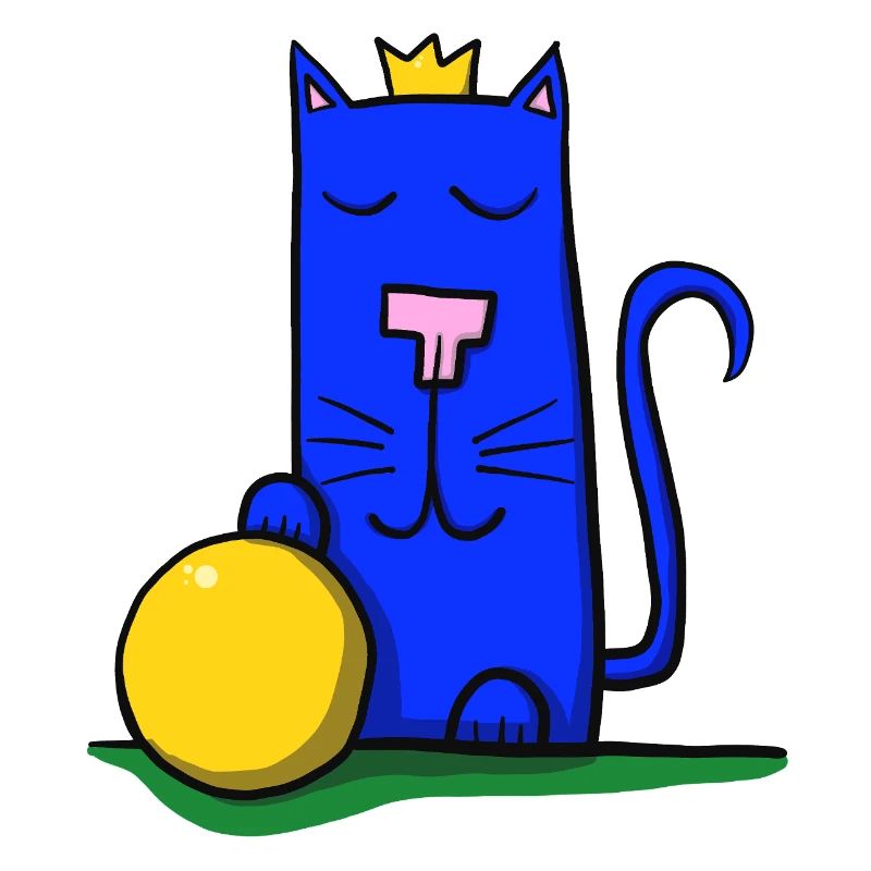 Katze mit Krone