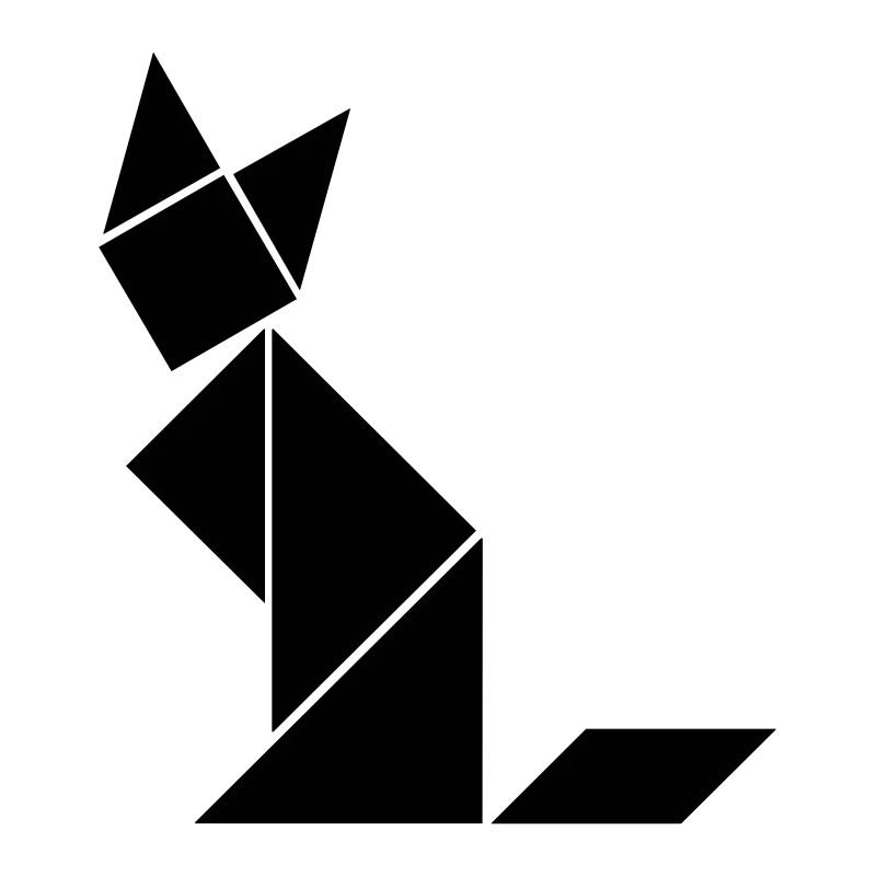 Tangram Katze