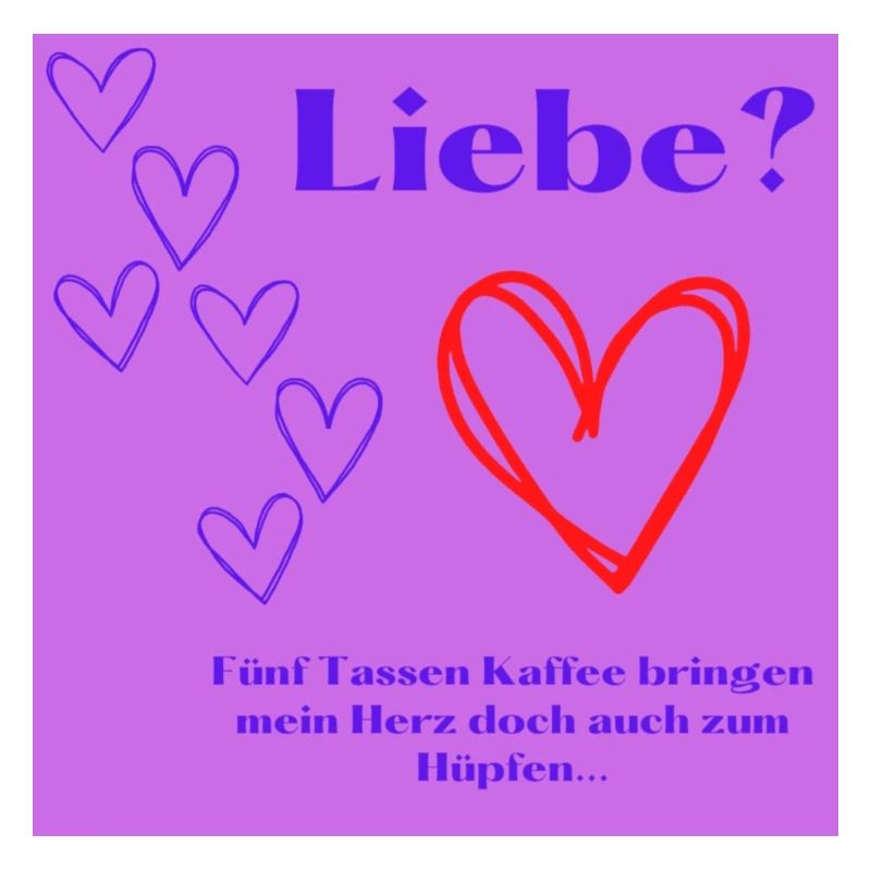 Statement-Untersetzer "Liebe?"