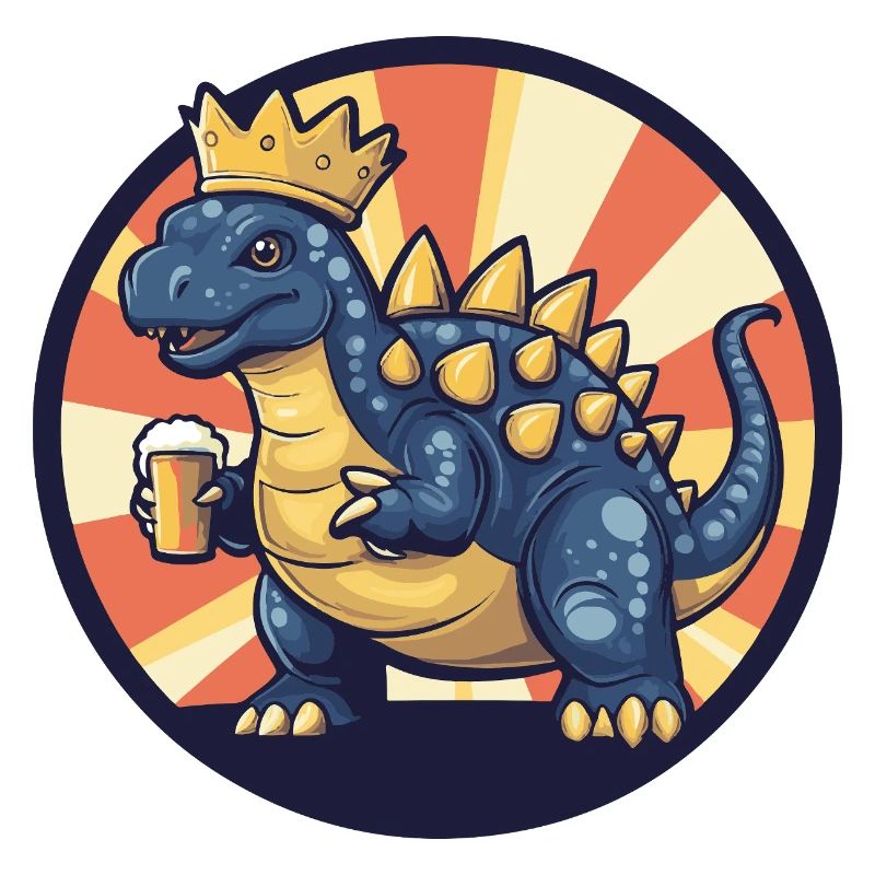 Dinosaurier stegosaurus Bier