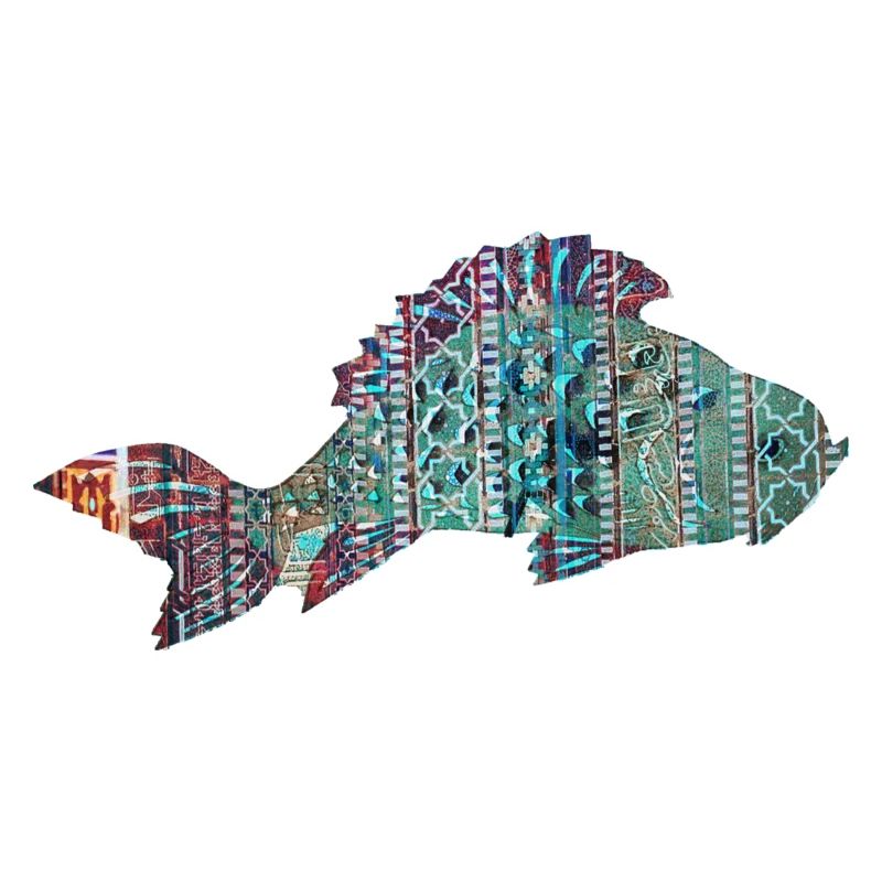 Carp, Fish, Mosaic, Pattern