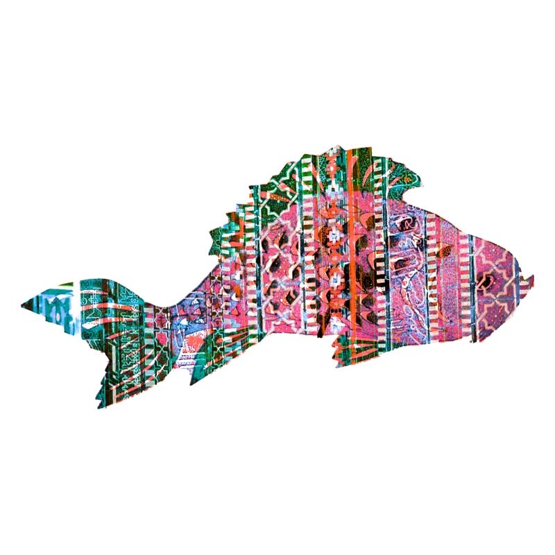 Carp, Fish, Mosaic, Pattern, Red