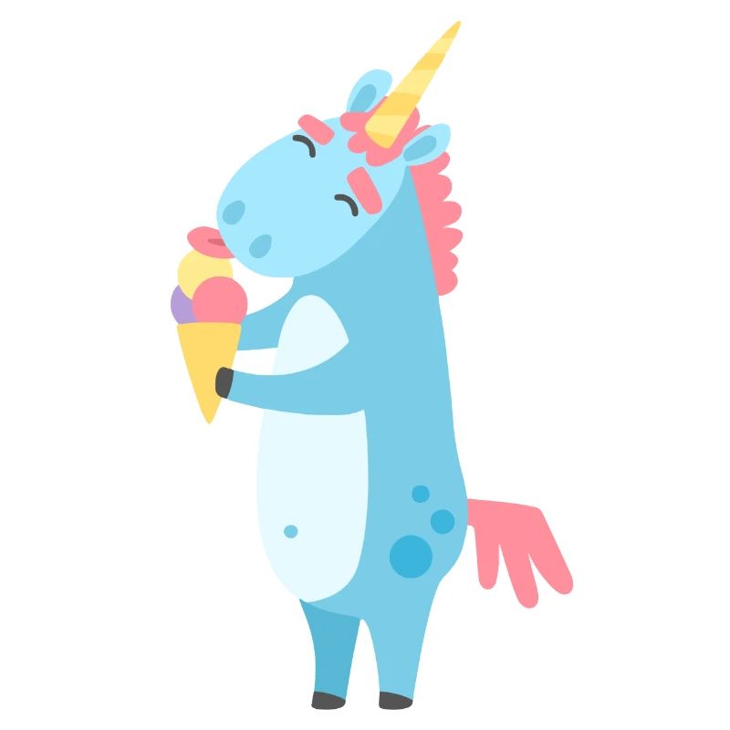 Einhorn mit Eis