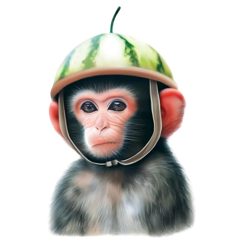 Singe à la pastèque