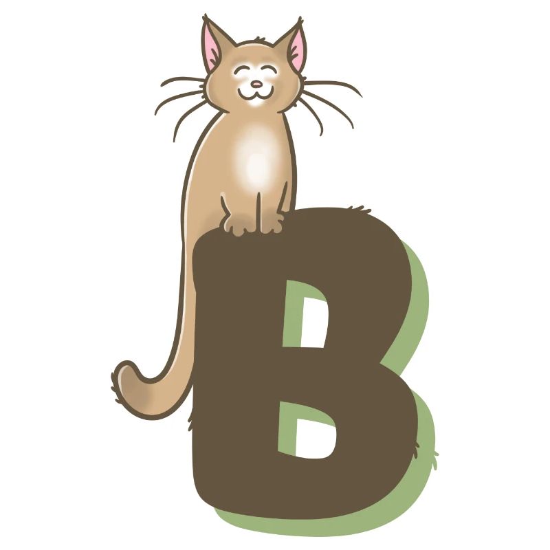 Katze Buchstabe B