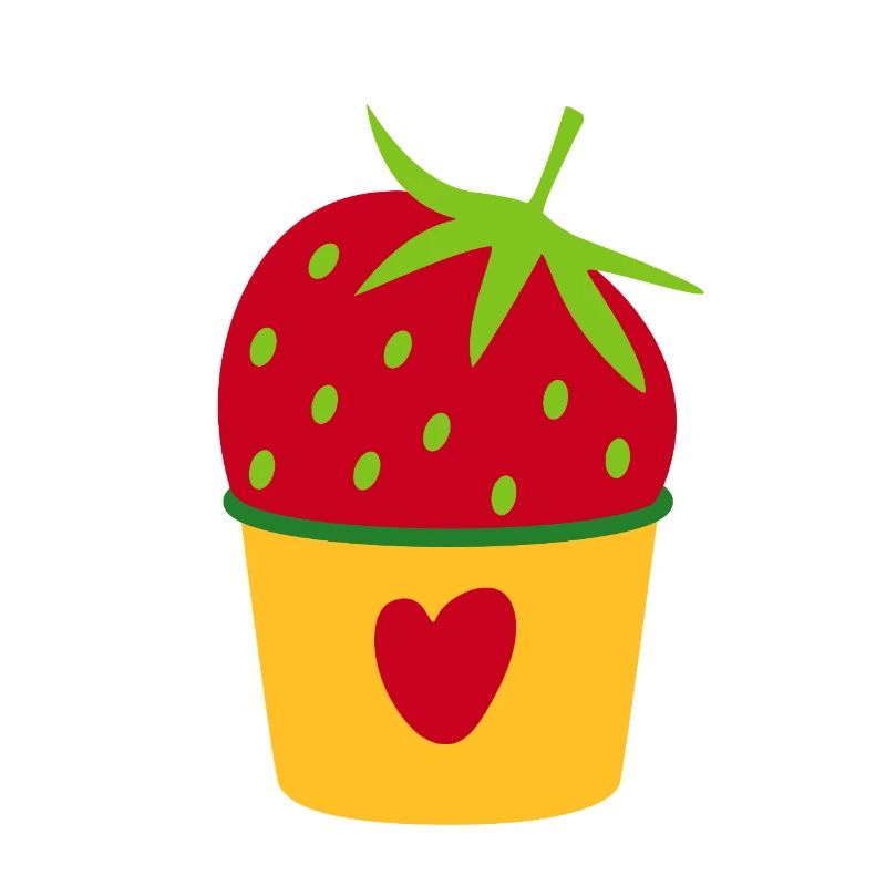 Icecream Eis Erdbeere Erdbeereis Cupcake süß