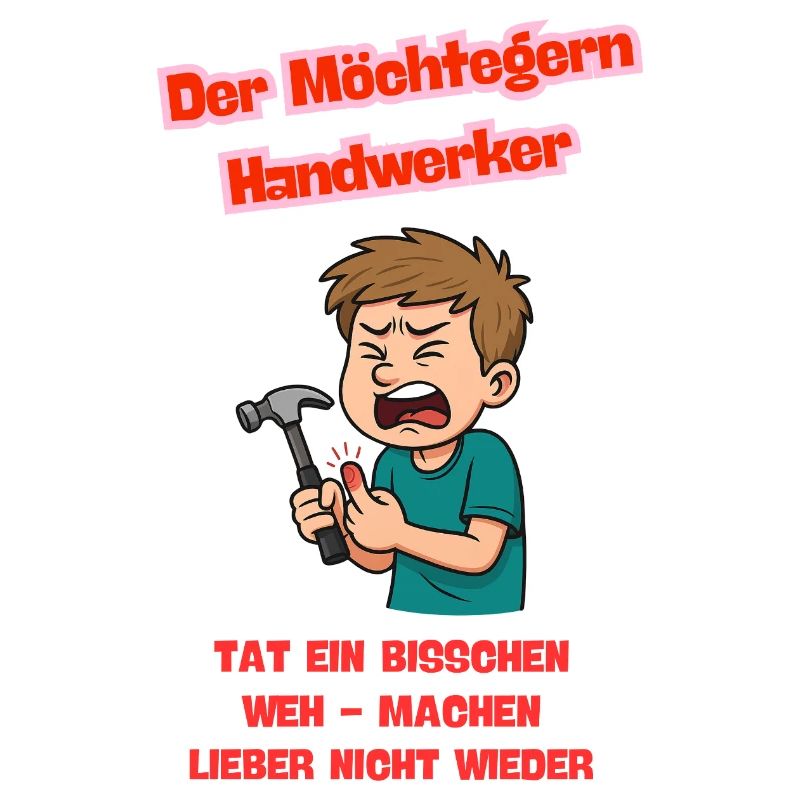 Der Möchtegern Handwerker Illustration 