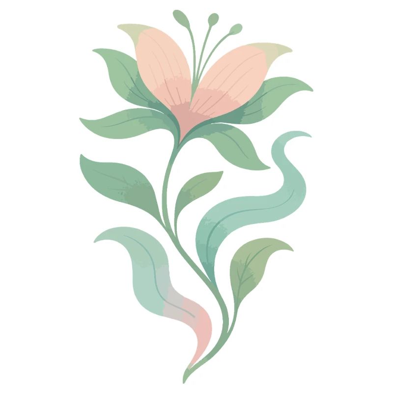 Pastel Bloom Botanical Flow