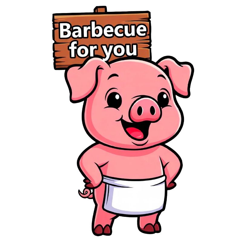 Panneau de cricket avec cochon