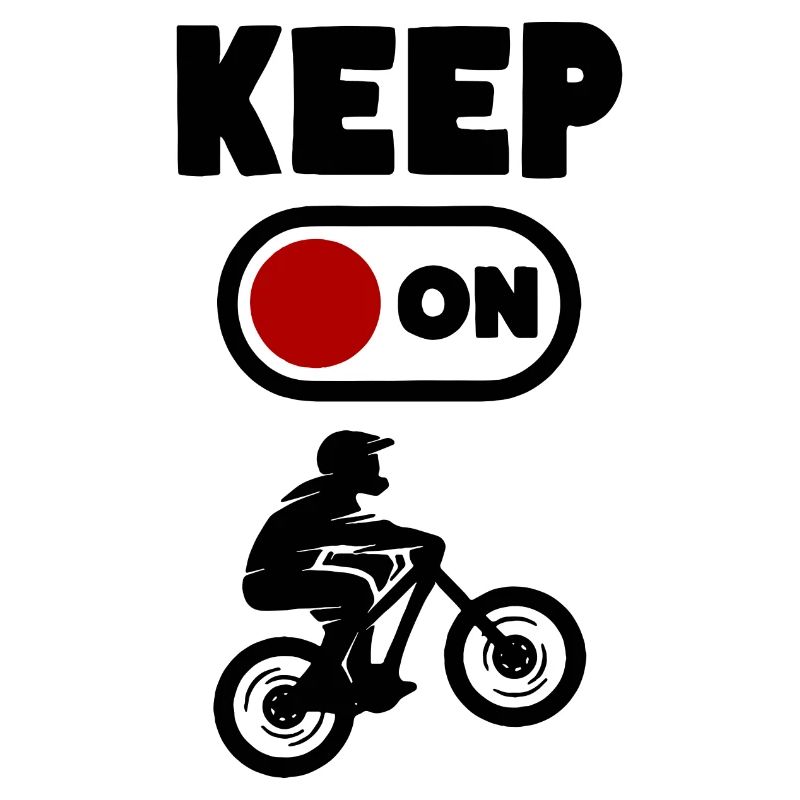 Ebike Keep on Biking Biker Bicycle E-Bike