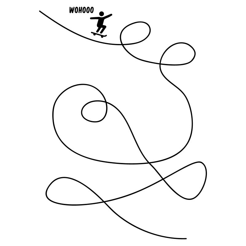 Skateboarder Makes Looping Gift