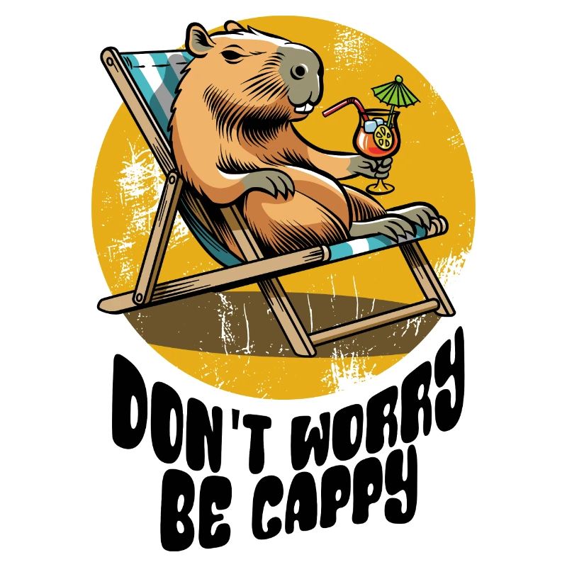 Don't worry be Cappy - Capybara - Holiday