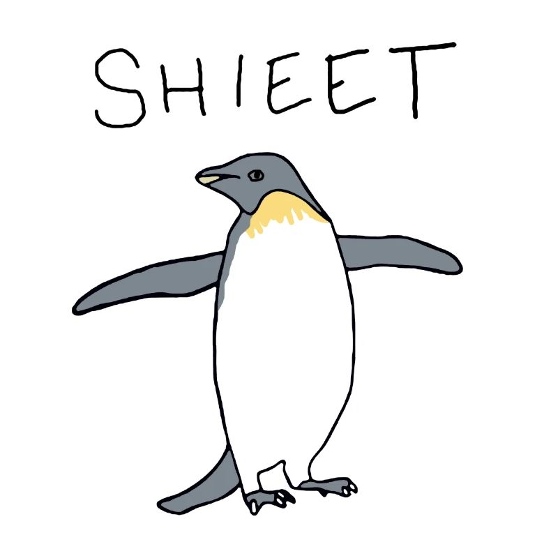 Shieet ein Pinguin