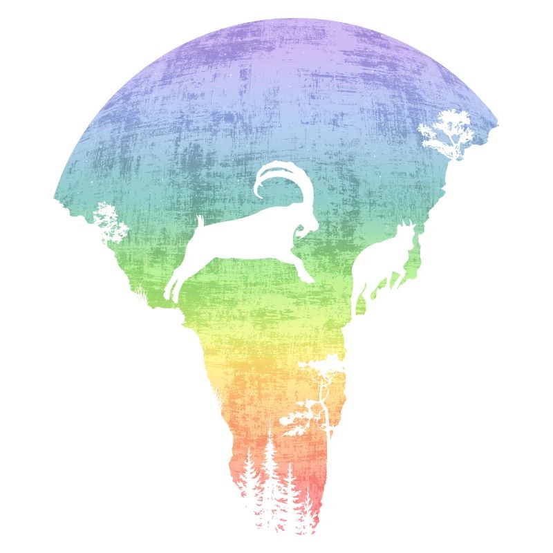 Springender Steinbock