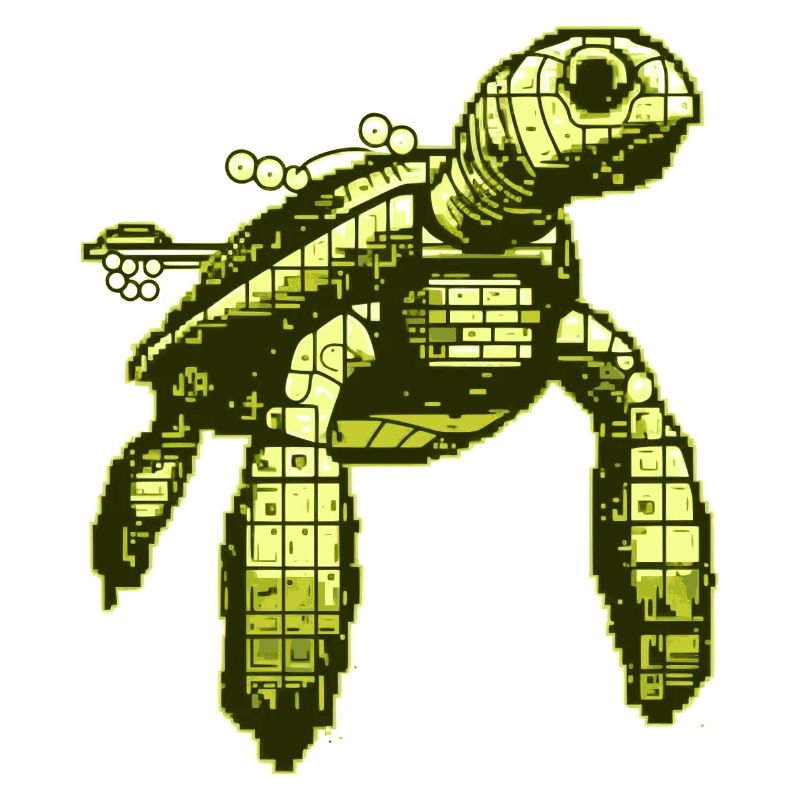 Videospiel 8 Bit Schildkröte