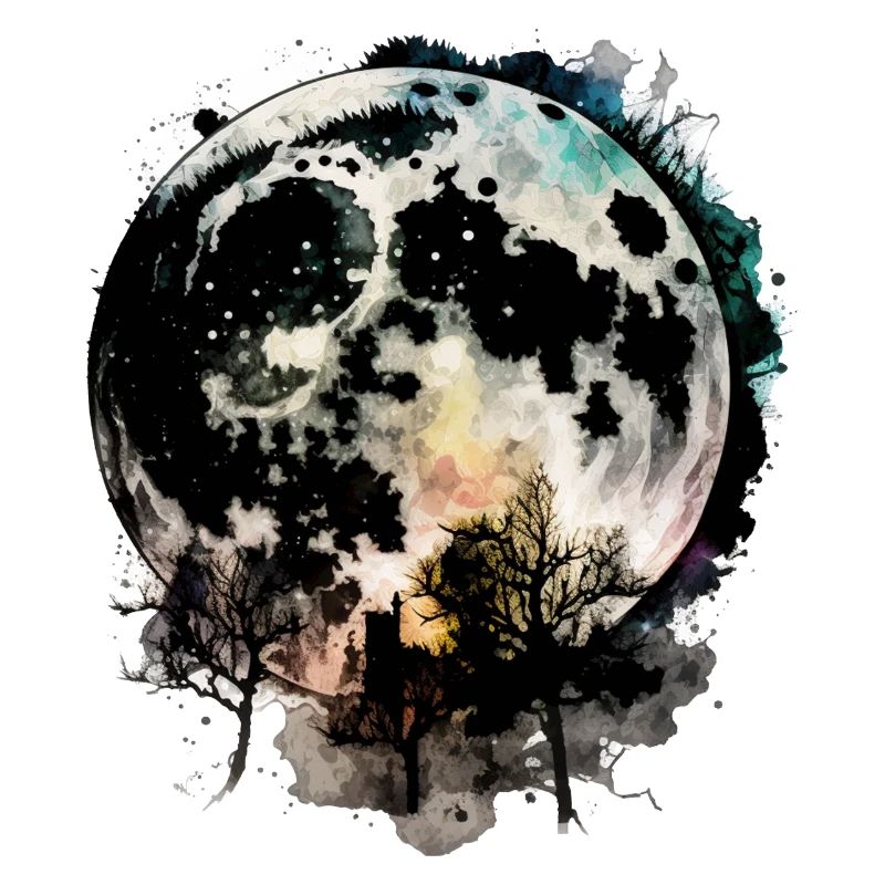 Moon Space Trees