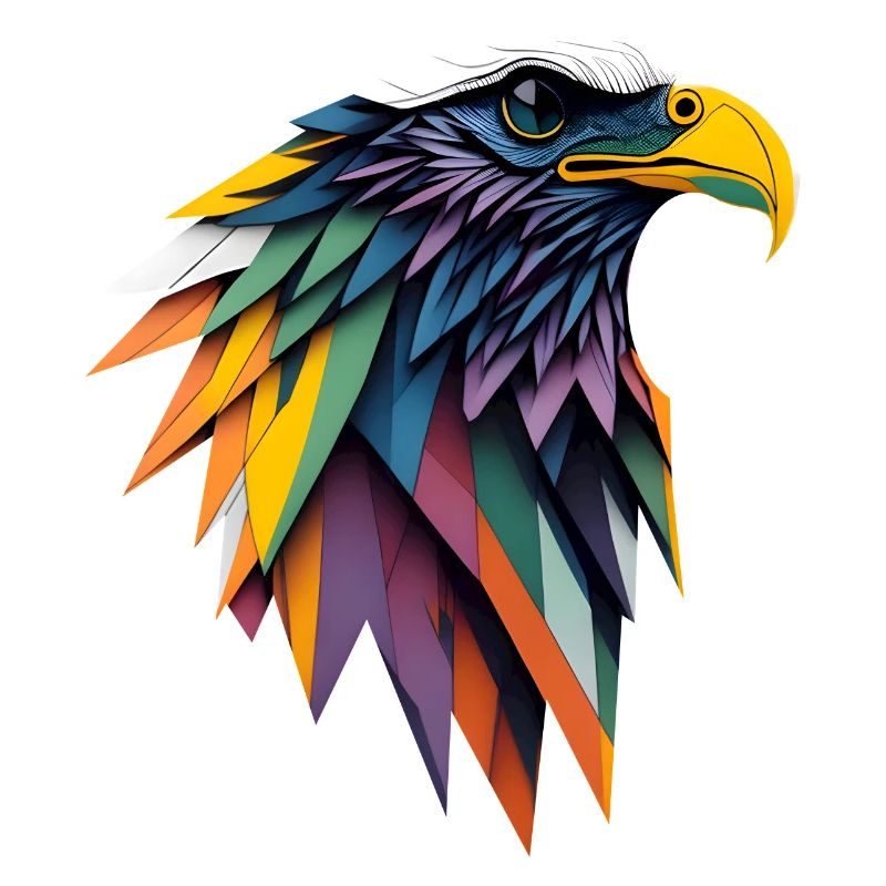 Polygonal Eagle Head