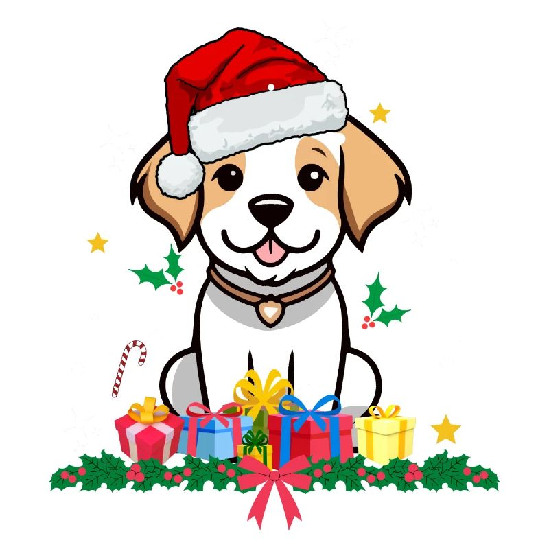 Noël de chien. Cadeau de Noël