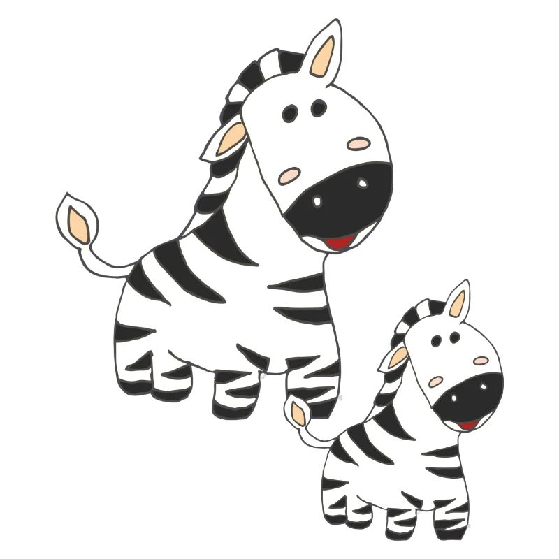 zebra mutter und kind