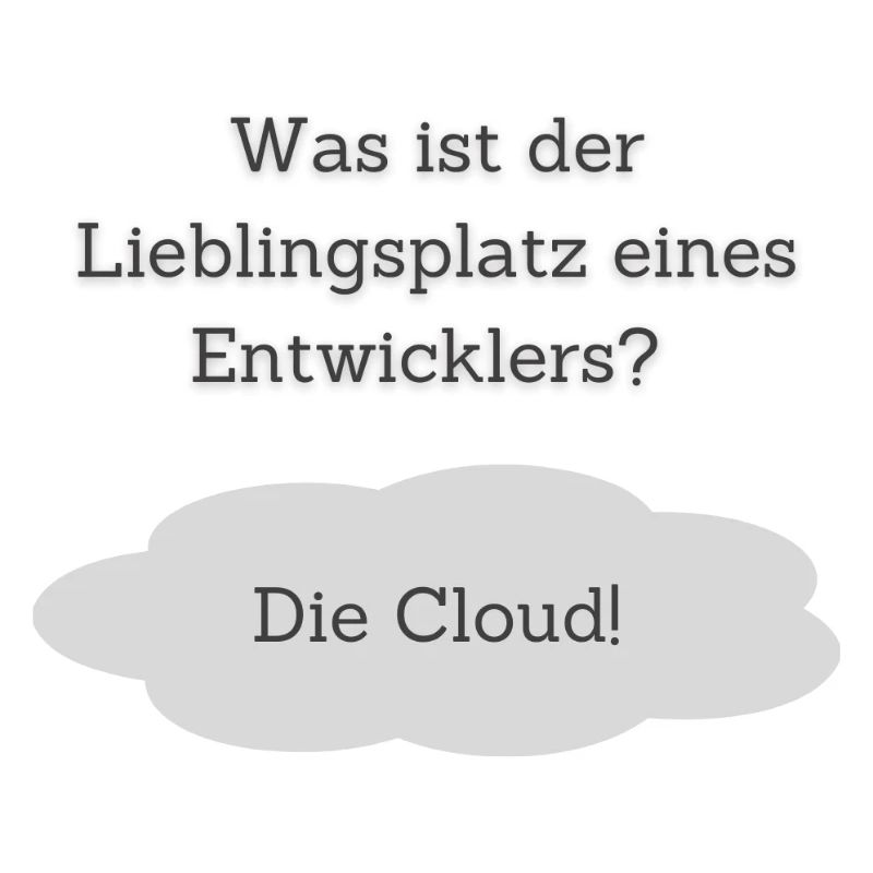 Lieblingsplatz: Die Cloud