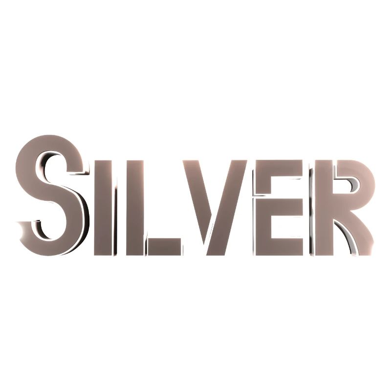 Silver Stylized Text