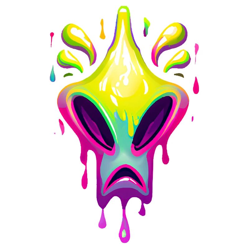 Farbenfroher Alien