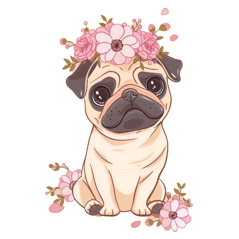 Carlin aux fleurs