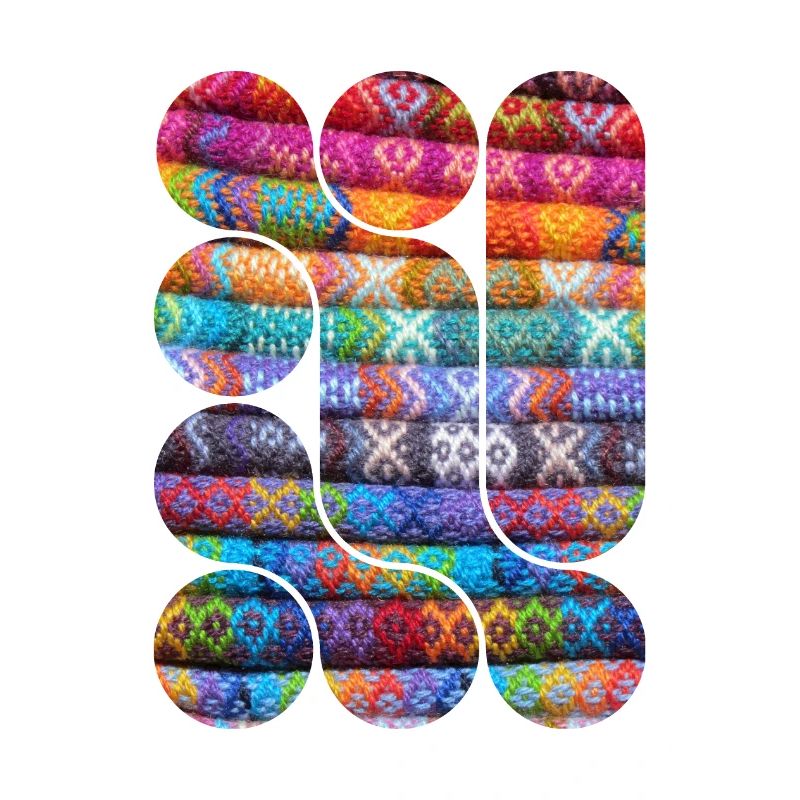 Bright Knitted Patchwork