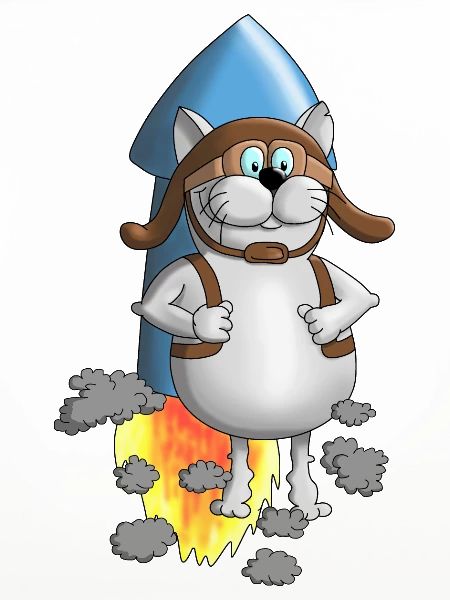 Neuanfang - Rakete - Comic