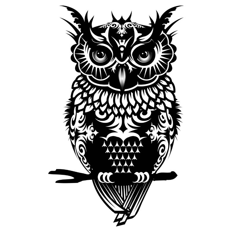 A dark owl