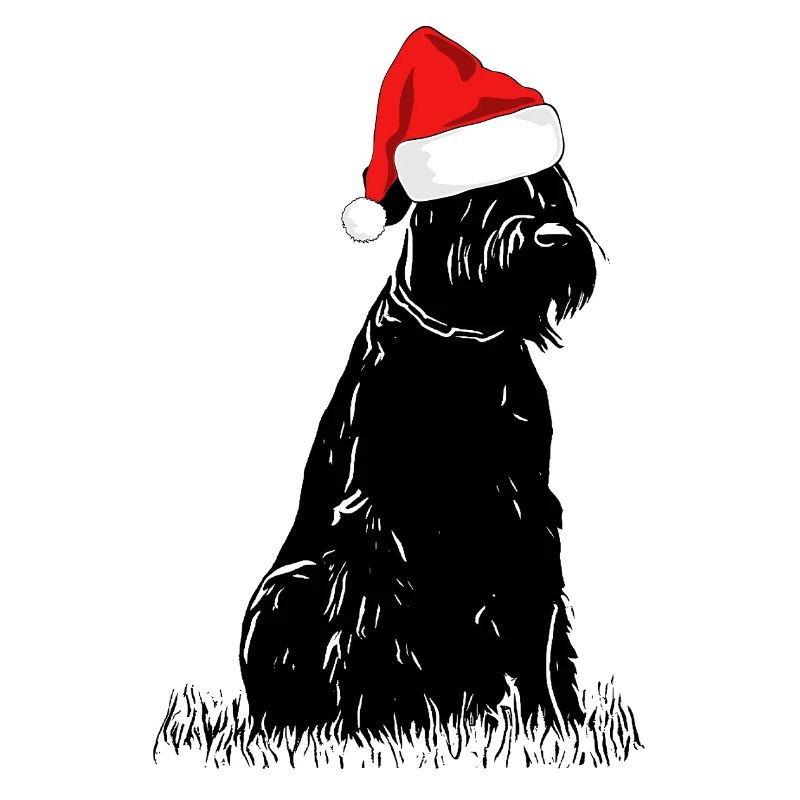 Chien Schnauzer de Noël géant Schnauzer