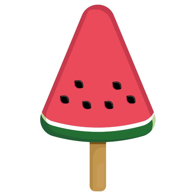 Tranche de popsicle à la pastèque