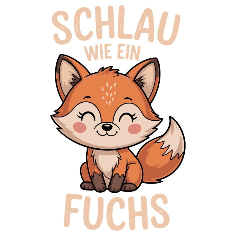 Smart as a fox cute fox design