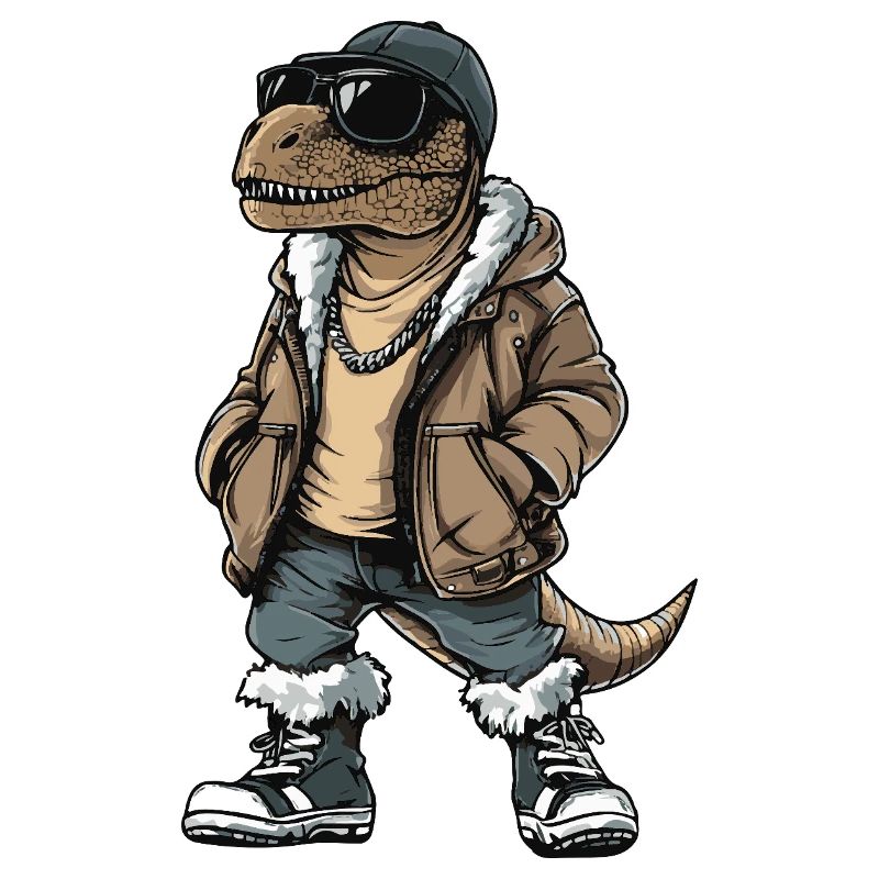 Dinosaurier T-Rex Cool Winter