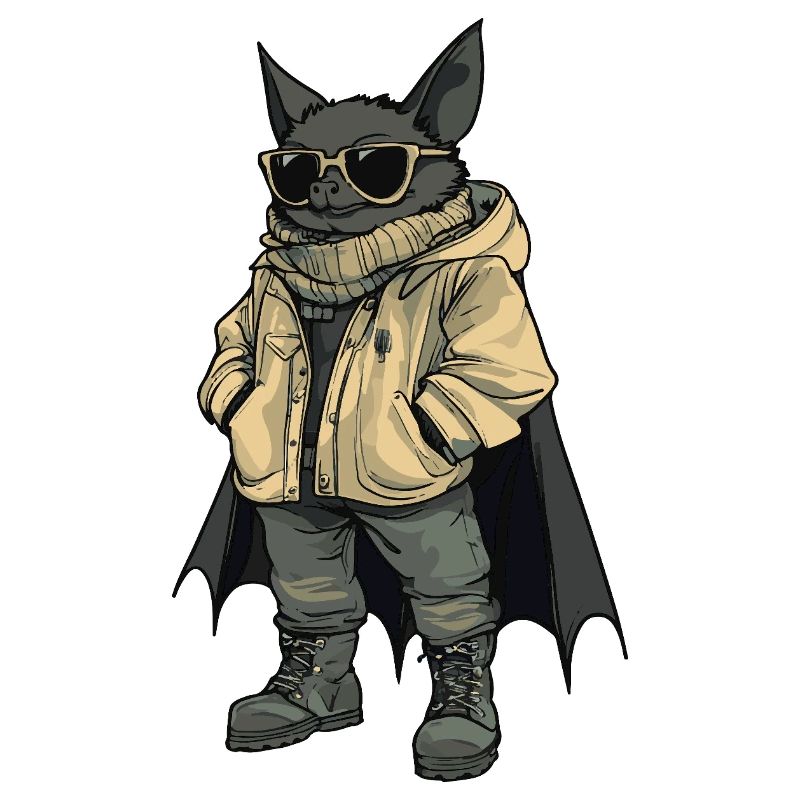 Fledermaus Cool Winter