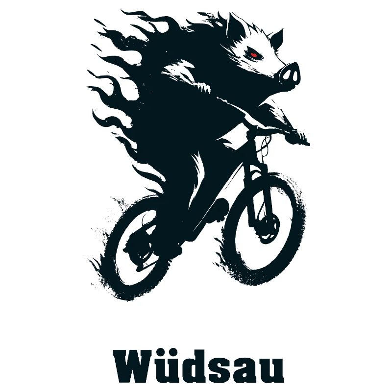 Flammenross auf Rad