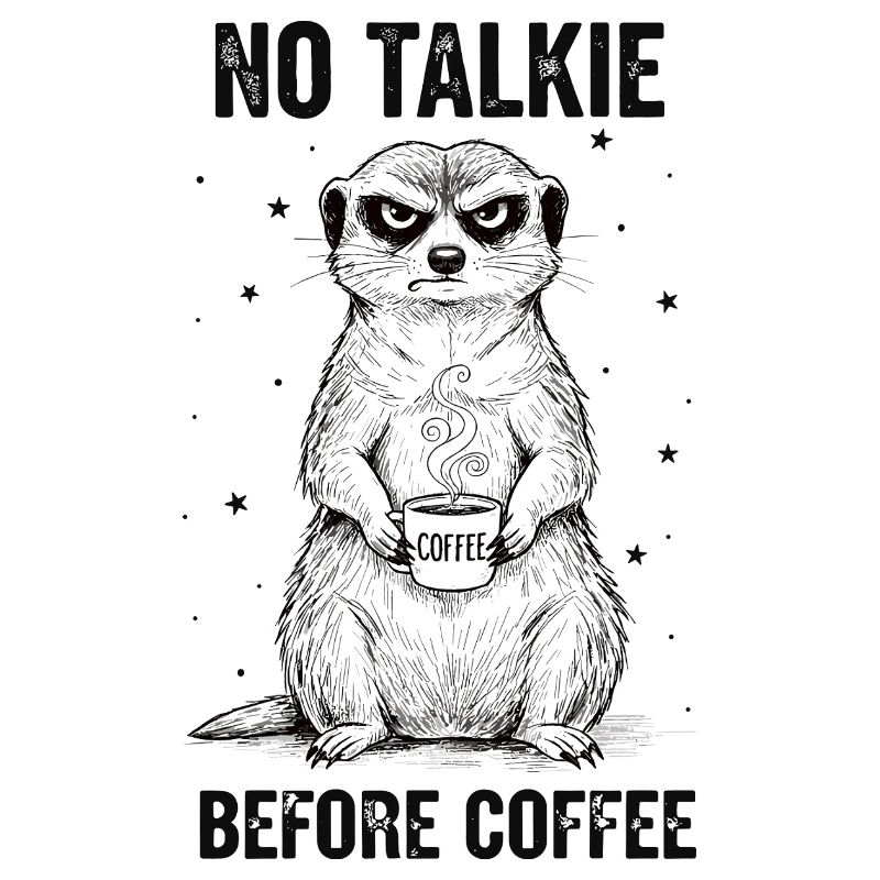 Pas de conversation devant un suricate amateur de café