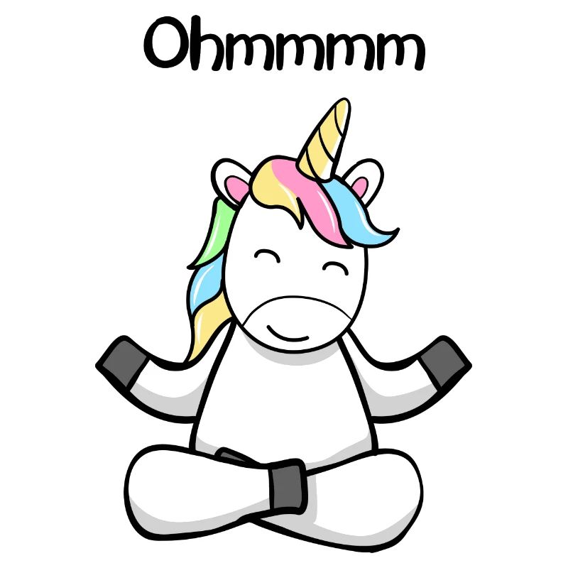 Ohmmm ein süßes Yoga Einhorn Pferd Einhörner