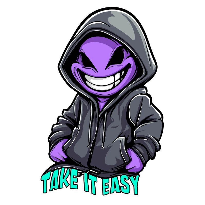 Comic Gesicht - take it easy