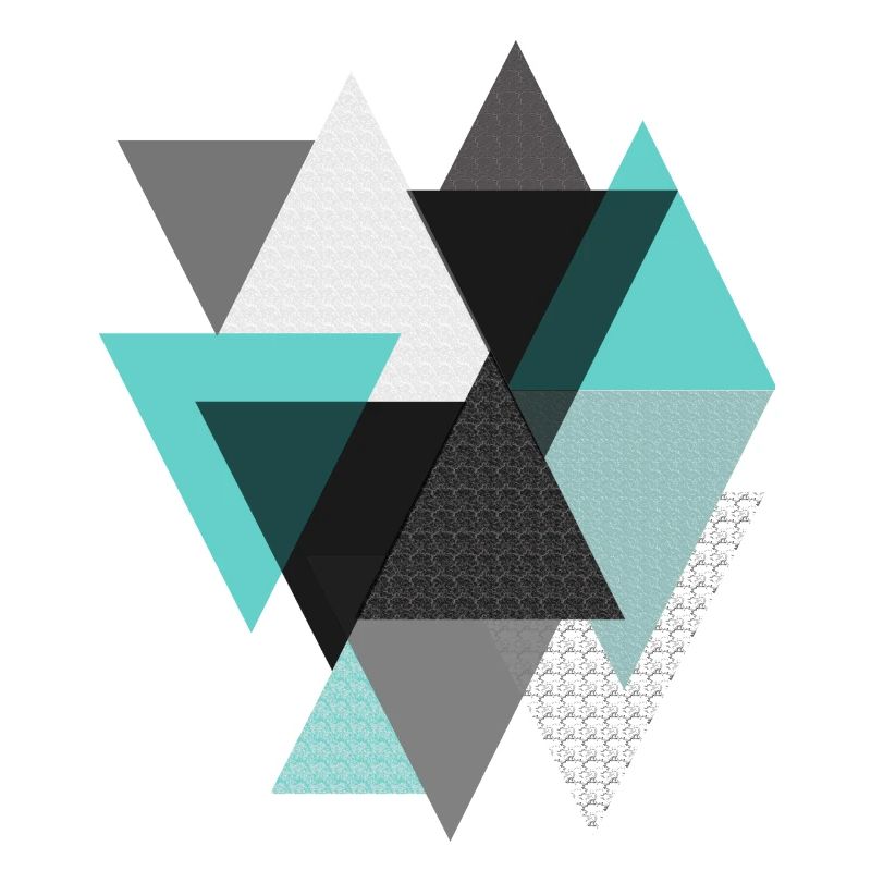 Triangles turquoise
