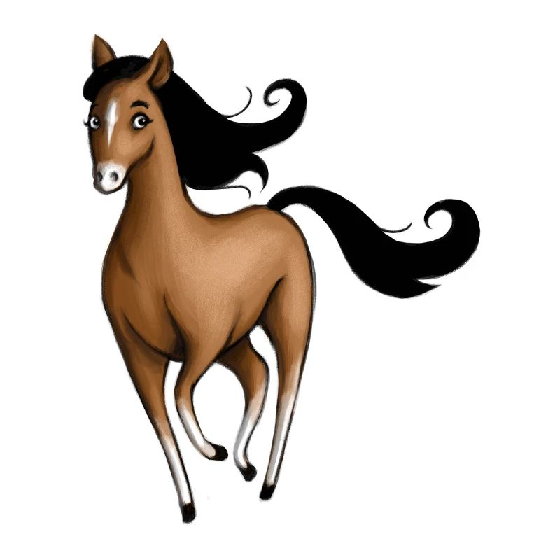 Braunes Pferd