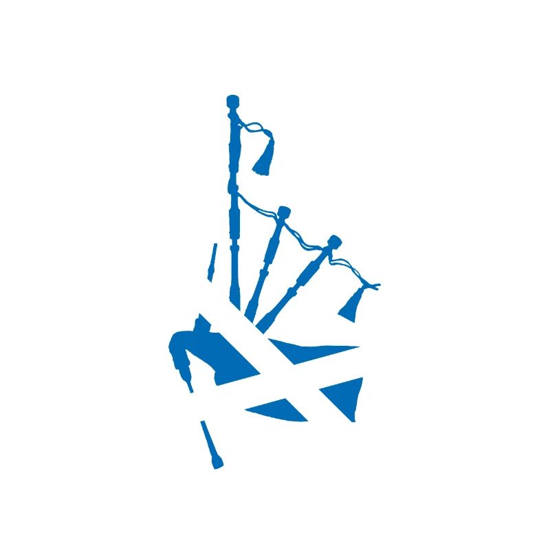 Cornemuse et drapeau écossais