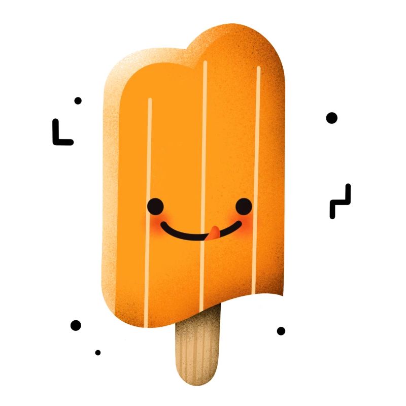 Süßes Eis am Stil